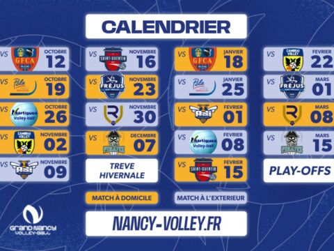 Le calendrier est sorti !